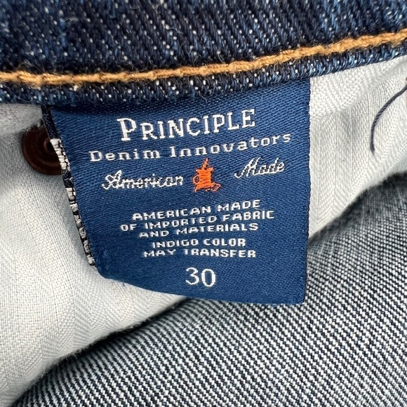 Principle Denim Innovators Wanderer Cut Off Ripped Jean Shorts Size 30 Womens - Picture 2 of 7